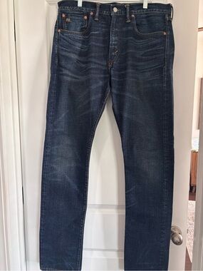 Ralph Lauren Double RL Indigo Wash Slim Straight Men's Jeans